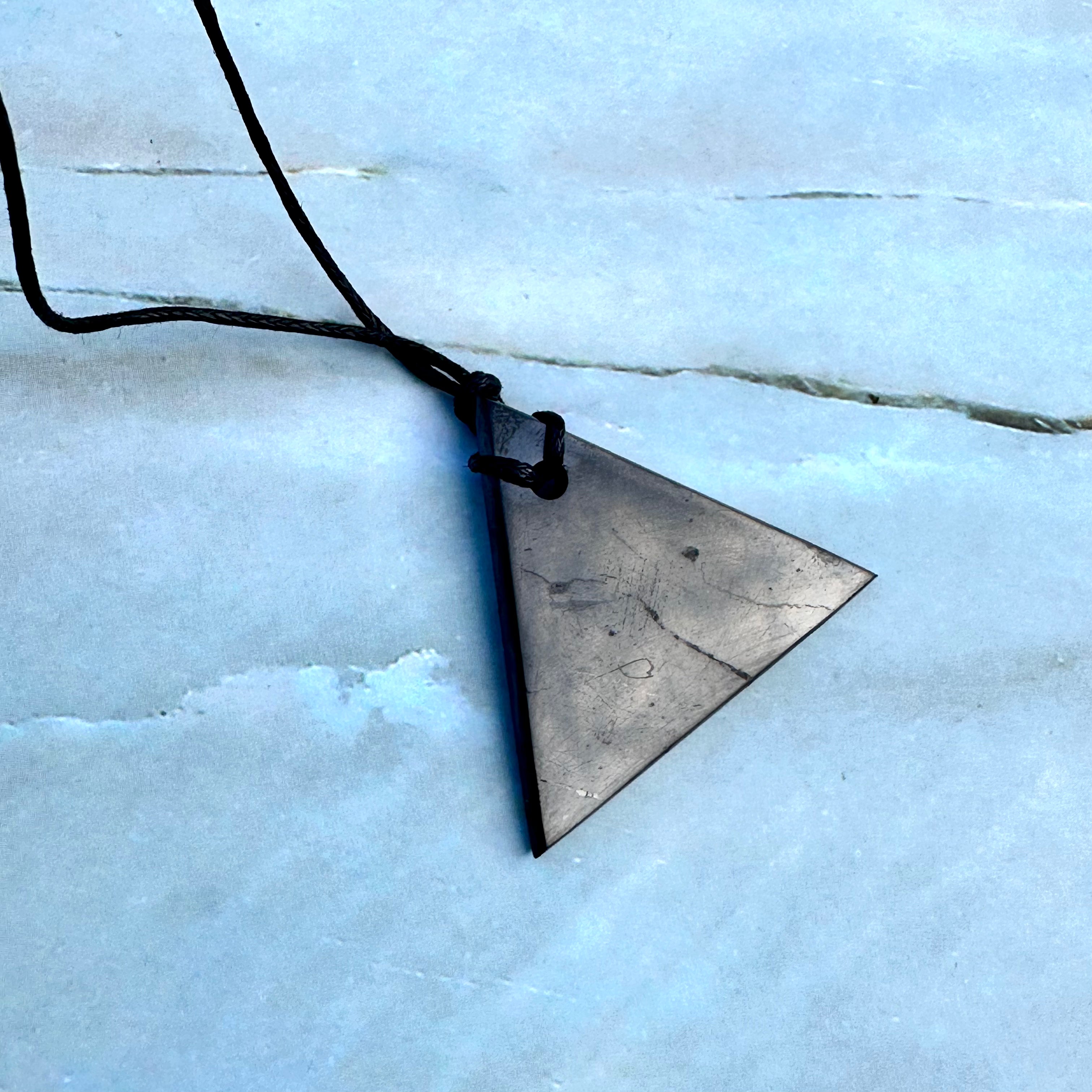Shungite Triangle Pendant
